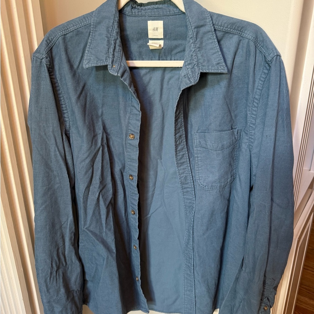 H&M Denim Blue Casual Shirt